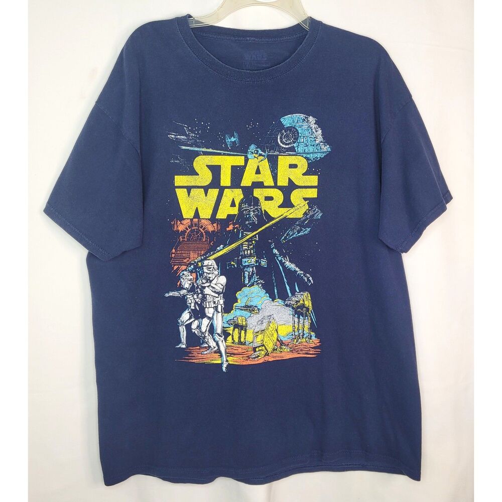 Star Wars Darth Vader Graphic Tee Navy XL